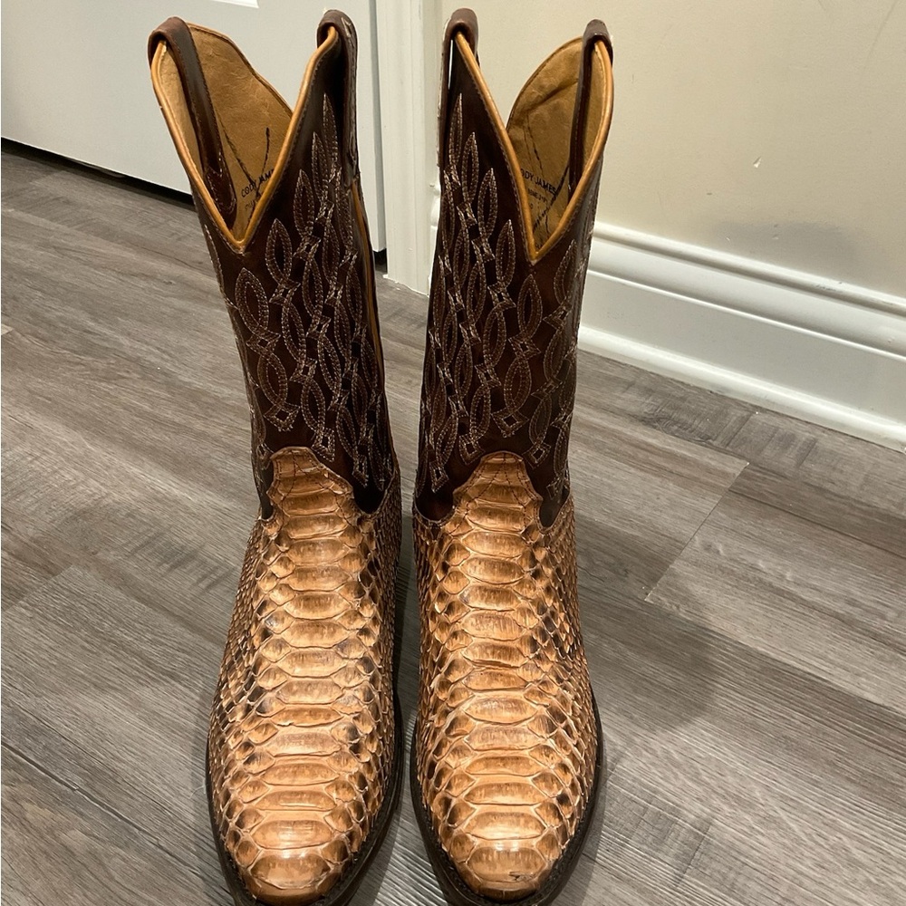 Cody James Exotic Python Round Toe Western Cowboy… - image 6